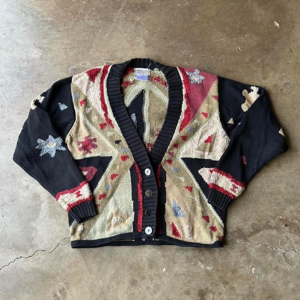 Coldwater Creek vintage 90s boho‎ western cardigan